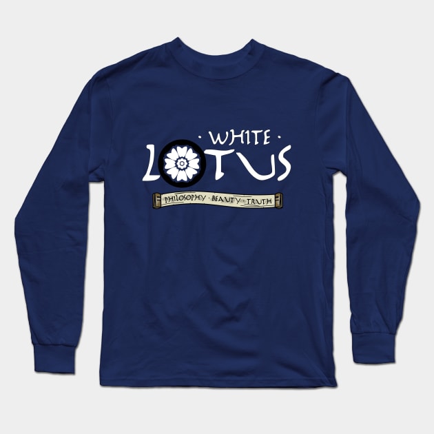 White Louts Long Sleeve T-Shirt by krovs